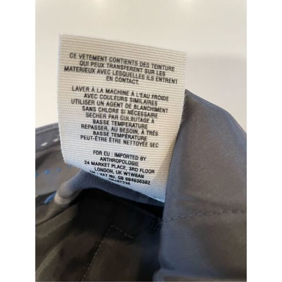 Cartonnier Anthropologie Gray Gridlock Checkered Crop Pants Sz 6 - Picture 9 of 9